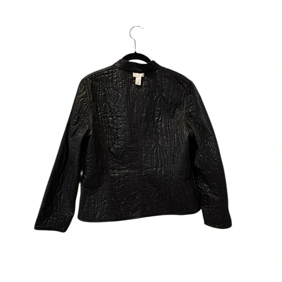 💖 Chico’s Reversible Quilted Jacket – Fuchsia & Black – Size 1 (M 8–10) - Picture 11 of 15